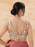 Multi Georgette Position Print Blouse - Side View | Samyak Fashion