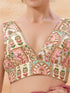 Multi Georgette Position Print Blouse - Detail View | Samyak Fashion
