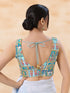 Multi Georgette Position Print Blouse - Side View | Samyak Fashion