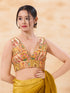 Multi Georgette Position Print Blouse - Front View | Samyak Fashion