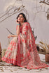 Multi Linen Cotton Party Wear Saree With Blouse - Detail View | Samyak Fashion