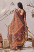 Multi Linen Cotton Party Wear Saree With Blouse - Close-up View | Samyak Fashion
