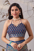 Multi Linen Cotton Party Wear Saree With Blouse - Styled View | Samyak Fashion