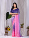 Multi Monsoon Georgette Silk Party Wear Saree With Blouse - Front View | Samyak Fashion