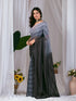 Multi Monsoon Georgette Silk Party Wear Saree With Blouse - Back View | Samyak Fashion