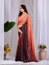 Multi Monsoon Georgette Silk Party Wear Saree With Blouse - Back View | Samyak Fashion