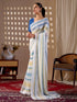 Multi Monsoon Georgette Silk Party Wear Saree With Blouse - Side View | Samyak Fashion