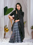 Multi Monsoon Georgette Silk Party Wear Saree With Blouse - Detail View | Samyak Fashion