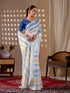 Multi Monsoon Georgette Silk Party Wear Saree With Blouse - Detail View | Samyak Fashion