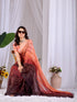 Multi Monsoon Georgette Silk Party Wear Saree With Blouse - Detail View | Samyak Fashion