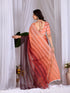 Multi Monsoon Georgette Silk Party Wear Saree With Blouse - Close-up View | Samyak Fashion