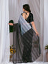 Multi Monsoon Georgette Silk Party Wear Saree With Blouse - Close-up View | Samyak Fashion