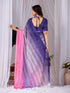 Multi Monsoon Georgette Silk Party Wear Saree With Blouse - Full View | Samyak Fashion