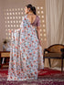 Multi Monsoon Georgette Silk Party Wear Saree With Blouse - Full View | Samyak Fashion