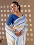 Multi Monsoon Georgette Silk Party Wear Saree With Blouse - Styled View | Samyak Fashion