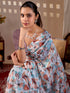Multi Monsoon Georgette Silk Party Wear Saree With Blouse - Styled View | Samyak Fashion