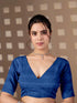Multi Monsoon Georgette Silk Party Wear Saree With Blouse - Front View | Samyak Fashion