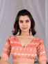 Multi Monsoon Georgette Silk Party Wear Saree With Blouse - Front View | Samyak Fashion