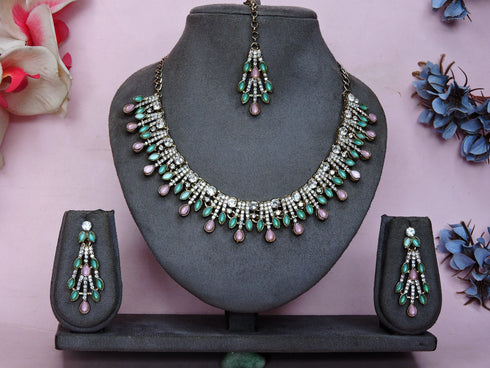 Multi Necklace - Back View | Samyak Fashion