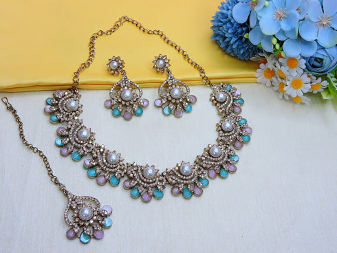 Multi Necklace - Side View | Samyak Fashion
