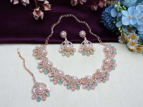 Multi Necklace - Side View | Samyak Fashion