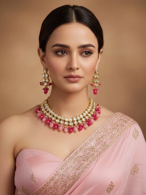 Multi Necklace Set - Front View | Samyak Fashion