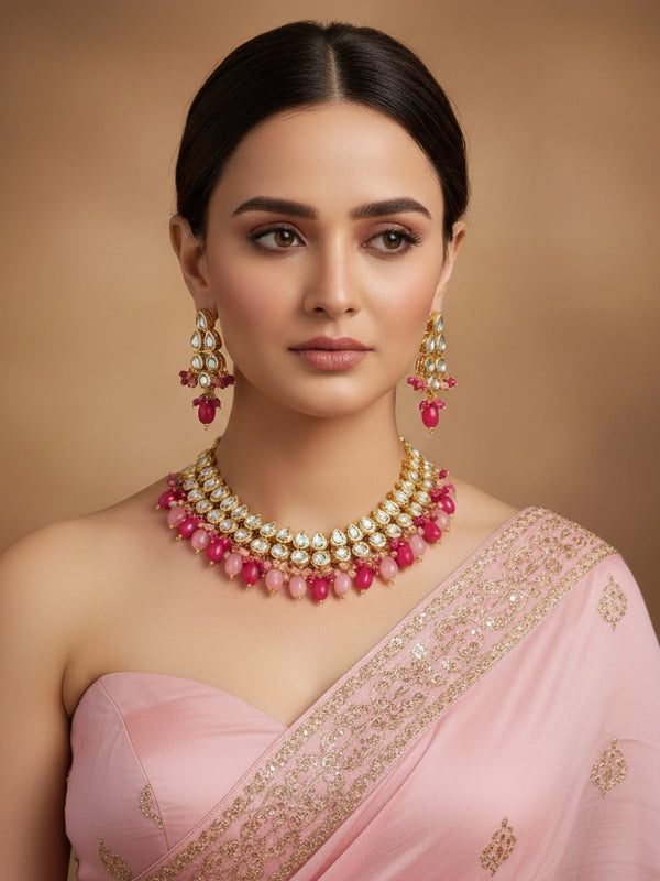 Multi Necklace Set - Front View | Samyak Fashion