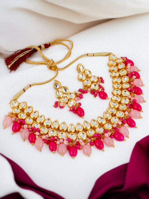 Multi Necklace Set - Side View | Samyak Fashion