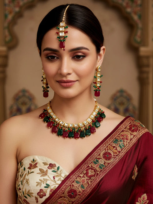 Multi Necklace Set - Back View | Samyak Fashion