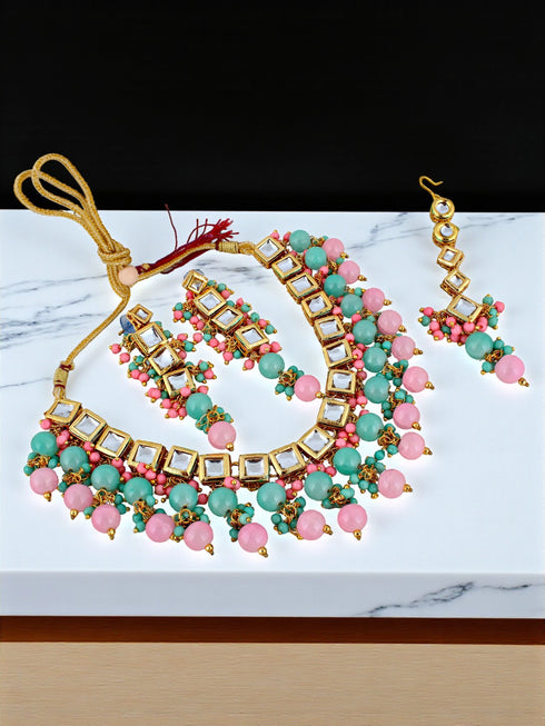 Multi Necklace Set - Side View | Samyak Fashion