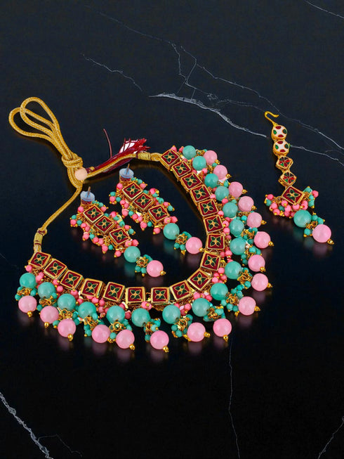 Multi Necklace Set - Detail View | Samyak Fashion