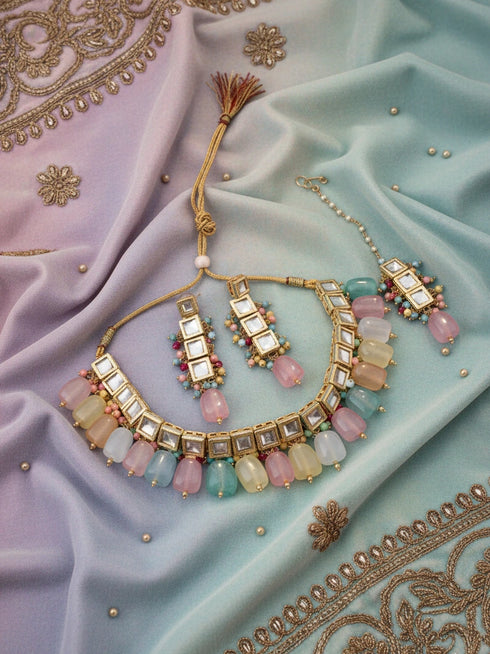 Multi Necklace Set - Side View | Samyak Fashion