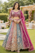 Multi Real Premium Net Lehenga Choli - Front View | Samyak Fashion