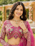 Multi Real Premium Net Lehenga Choli - Back View | Samyak Fashion