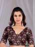 Multi Soft Satin Georgette Saree With Blouse - Styled View | Samyak Fashion