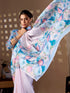 Multi Soft Satin Georgette Saree With Blouse - Styled View | Samyak Fashion