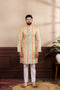 Multy Art Silk Mens Kurta With Payjama - Front View | Samyak Fashion