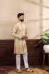 Multy Art Silk Mens Kurta With Payjama - Detail View | Samyak Fashion