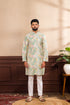 Multy Art Silk Mens Kurta With Payjama - Front View | Samyak Fashion