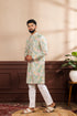 Multy Art Silk Mens Kurta With Payjama - Detail View | Samyak Fashion