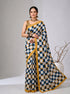 Multy Satin Saree With Blouse - Detail View | Samyak Fashion