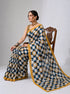 Multy Satin Saree With Blouse - Close-up View | Samyak Fashion