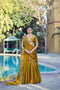 Mustard Rangoli Crush Silk Lehenga Choli Ethnic - Front View | Samyak Fashion