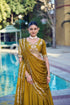 Mustard Rangoli Crush Silk Lehenga Choli Ethnic - Side View | Samyak Fashion