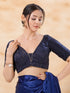 Navy Blue Imported Blouse - Front View | Samyak Fashion