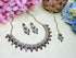 Navy Blue Necklace - Side View | Samyak Fashion