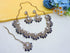 Navy Blue Necklace - Side View | Samyak Fashion