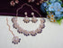 Navy Blue Necklace - Side View | Samyak Fashion