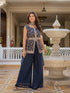 Navy Blue Premium Star Georgette Salwar Suit - Detail View | Samyak Fashion