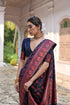 Navy Blue Soft Pashmina Silk Designer Function Wear Saree Collection With Blouse - Close-up View | Samyak Fashion
